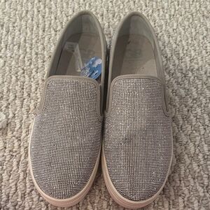 Gianni Bini Silver Slip-On Sneakers